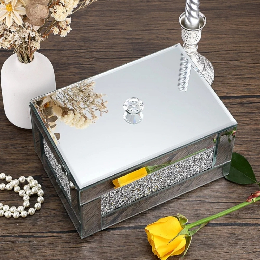 Mirrored Jewelry Box